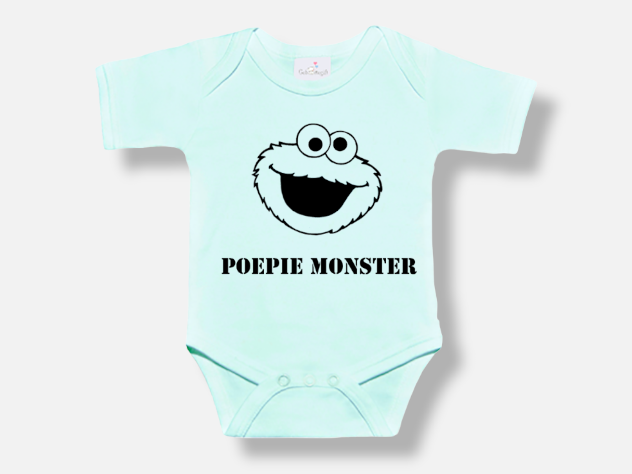 Rompertje Poepie Monster - mint-PhotoRoom