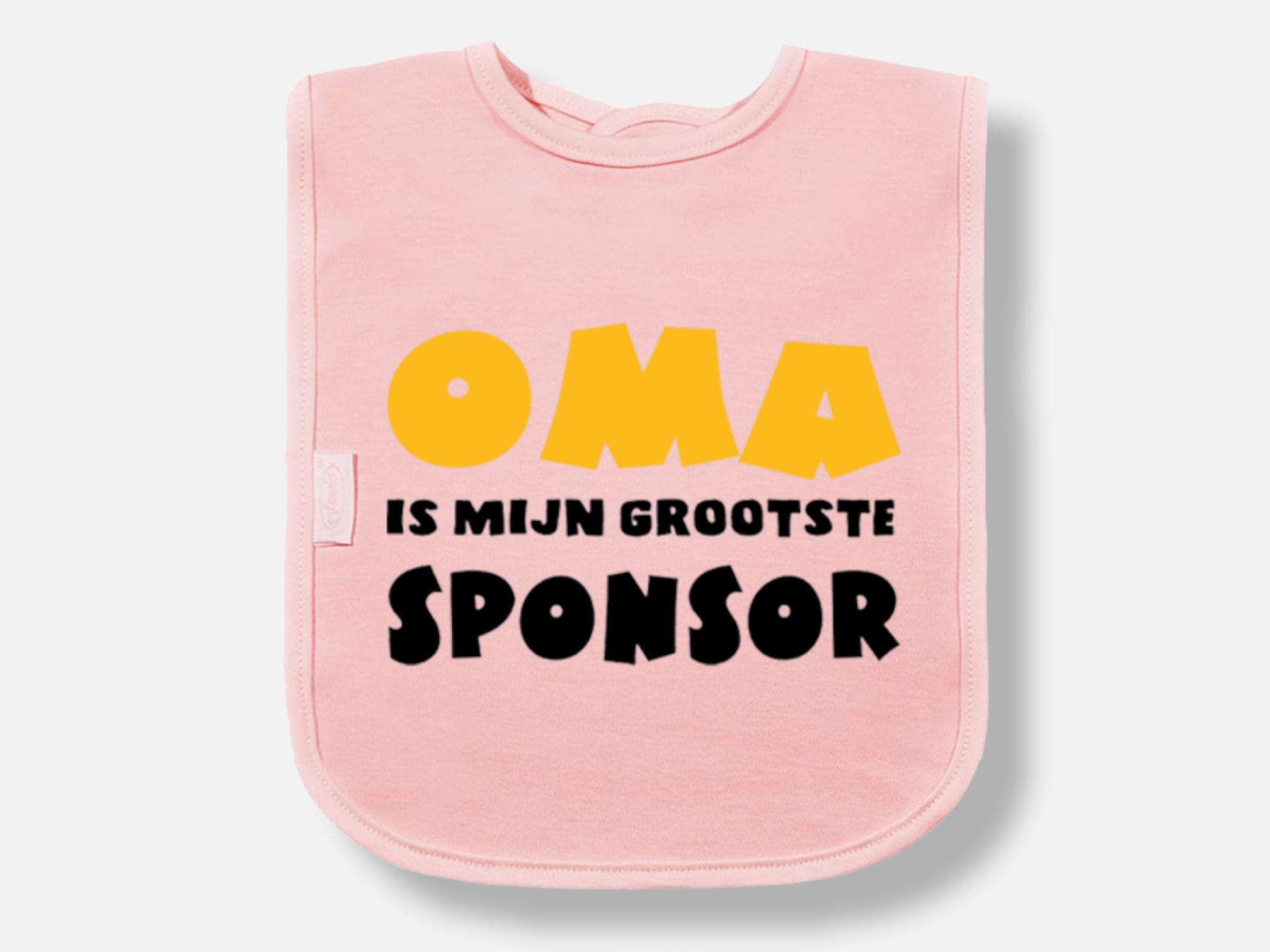 Slabbetje Oma sponsor - roze-PhotoRoom