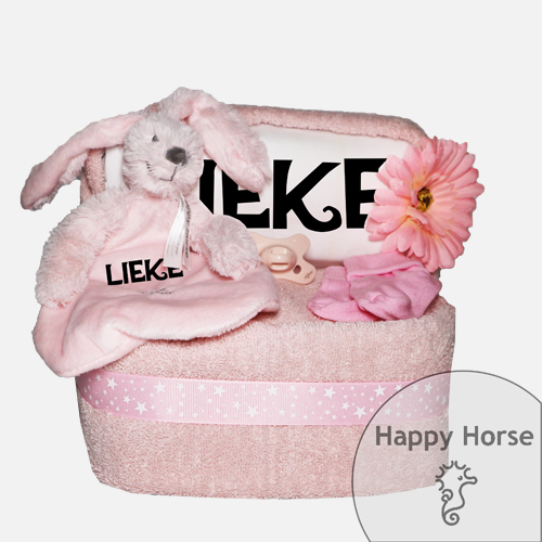 Happy Horse Wiegje Roze Luiertaart (groot)
