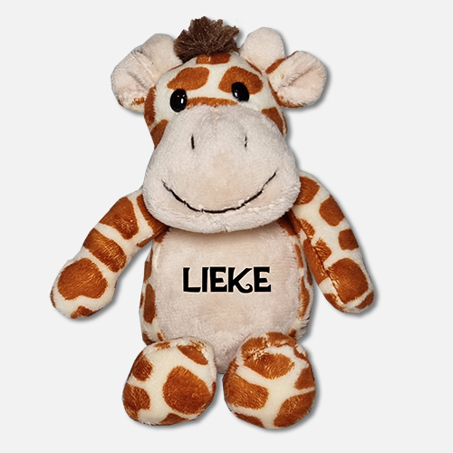 Girafje-knuffeltje-18cm-bruin