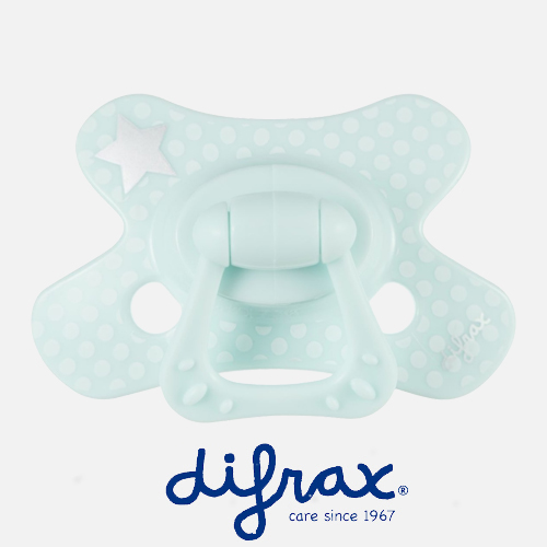 Difrax speentje mint - met grote ster en bolletjes